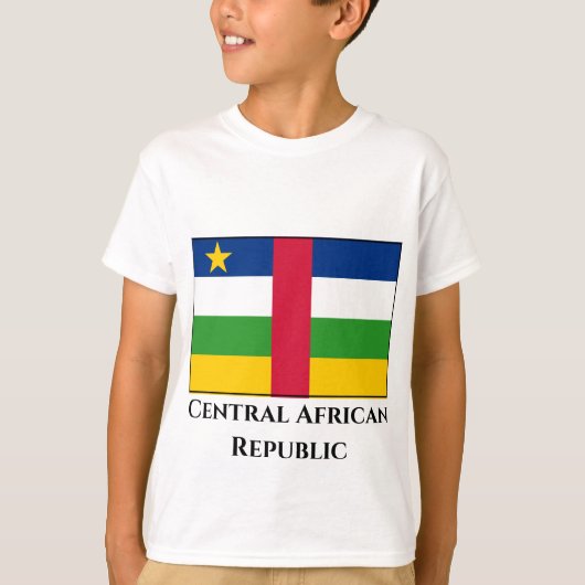中央アフリカ共和国国旗 Tシャツ (正面)