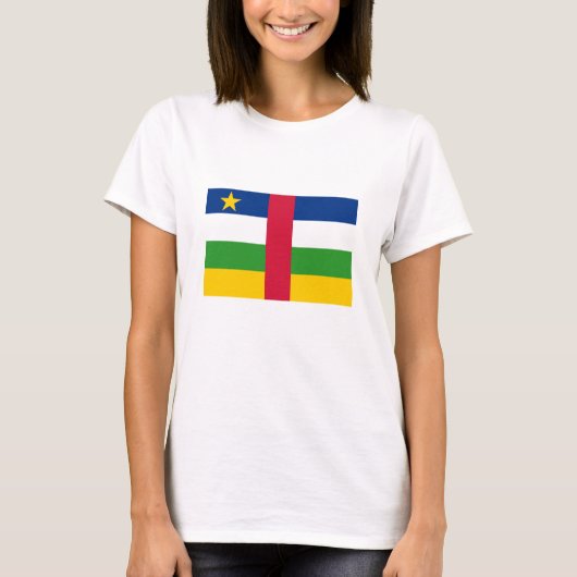 中央アフリカ共和国国旗 Tシャツ (正面)