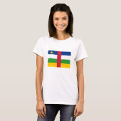 中央アフリカ共和国国旗 Tシャツ (正面フル)