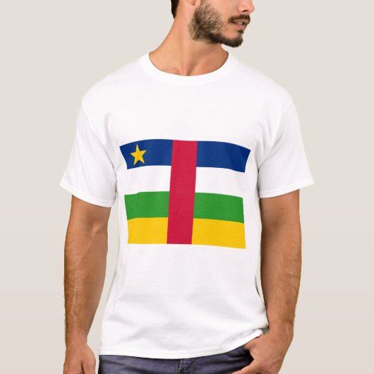 中央アフリカ共和国国旗 Tシャツ (正面)