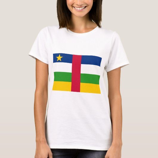 中央アフリカ共和国国旗 Tシャツ (正面)