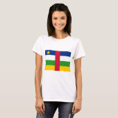 中央アフリカ共和国国旗 Tシャツ (正面フル)