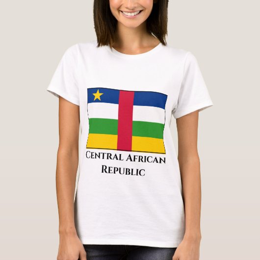 中央アフリカ共和国国旗 Tシャツ (正面)
