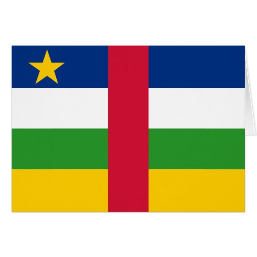 中央アフリカ共和国旗 (正面横)