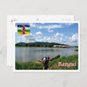 中央アフリカ共和国 – バンギ川 – ポストカード (正面/裏面)