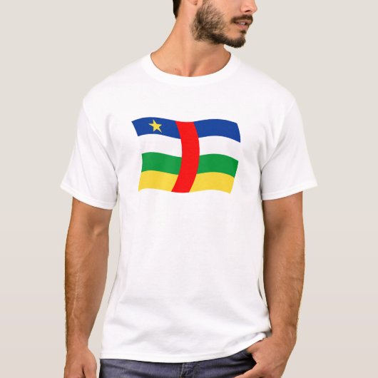 中央アフリカ共和国 フラグシャツ Tシャツ (正面)