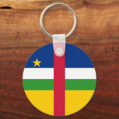中央アフリカ共和国 フラグ キーホルダー (裏面)