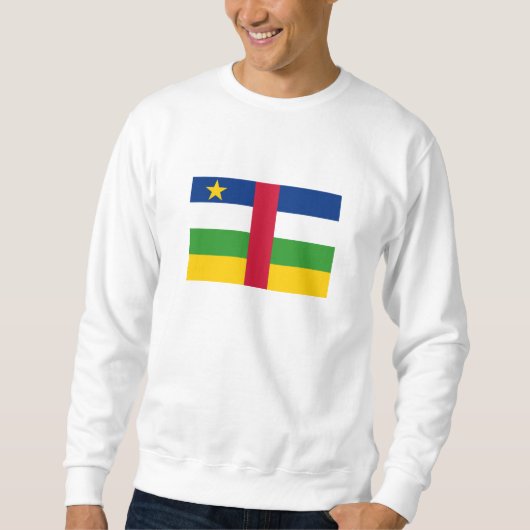 中央アフリカ共和国 フラグ スウェットシャツ (正面)
