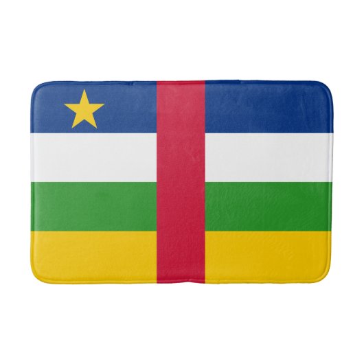 中央アフリカ共和国 フラグ バスマット (正面)