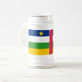 中央アフリカ共和国 フラグ ビールジョッキ (正面左)