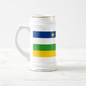 中央アフリカ共和国 フラグ ビールジョッキ (左)