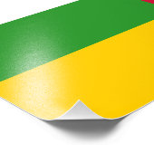 中央アフリカ共和国 フラグ フォトプリント            (角)