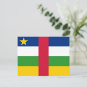 中央アフリカ共和国 フラグ ポストカード (スタンド正面)