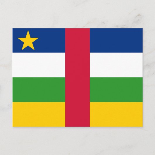 中央アフリカ共和国 フラグ ポストカード (正面)