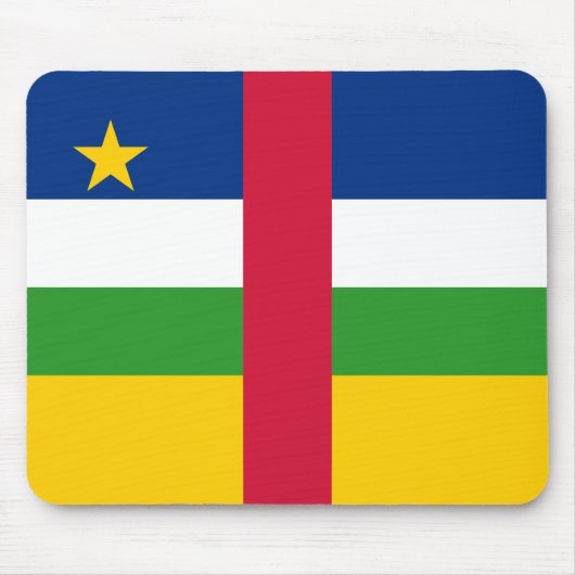 中央アフリカ共和国 フラグ マウスパッド (正面)