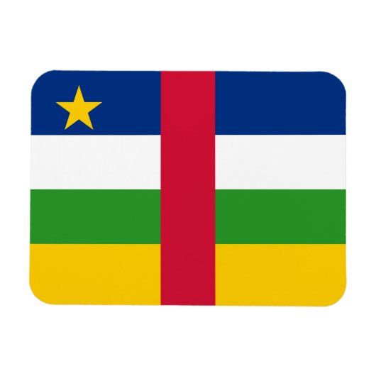 中央アフリカ共和国 フラグ マグネット (横)