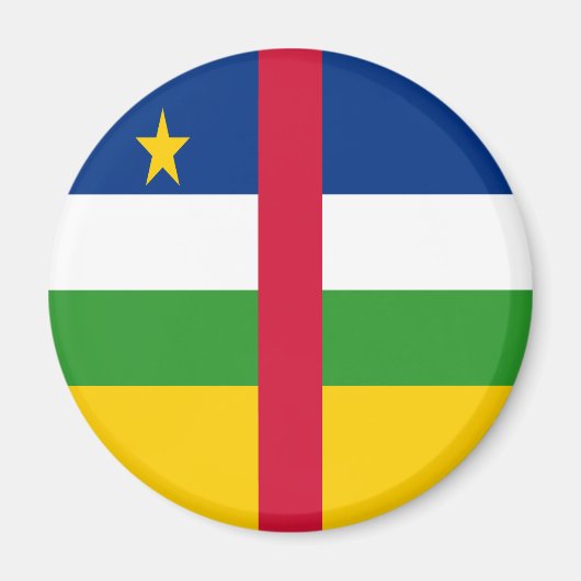 中央アフリカ共和国 フラグ マグネット (正面)