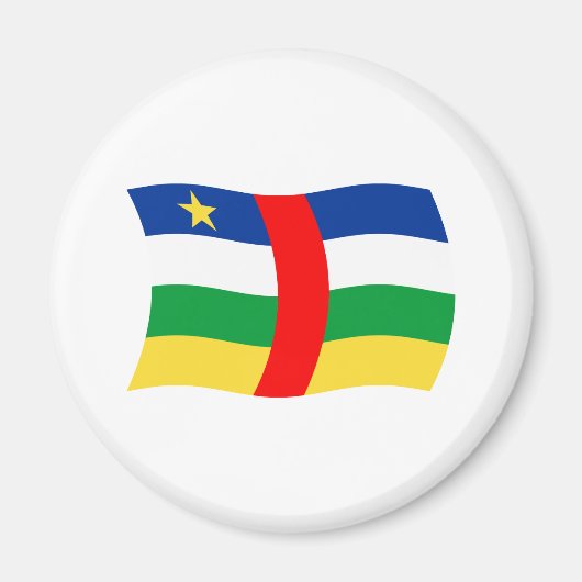 中央アフリカ共和国 フラグ マグネット (正面)