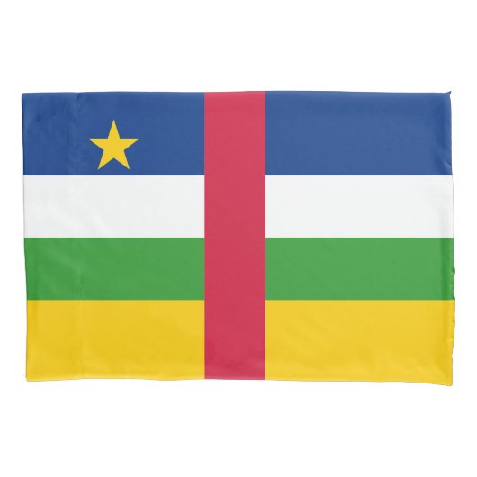 中央アフリカ共和国 フラグ 枕カバー (正面)