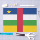 中央アフリカ共和国 フラグ 薄葉紙 (クラフト)