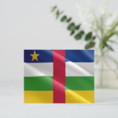 中央アフリカ共和国 – 国旗 – ポストカード (スタンド正面)