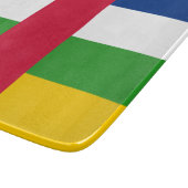 中央アフリカ共和国(CAR)国旗 カッティングボード (角)