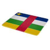 中央アフリカ共和国(CAR)国旗 カッティングボード (角)