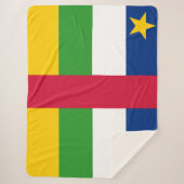 中央アフリカ共和国(CAR)国旗 シェルパブランケット (正面)