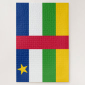中央アフリカ共和国(CAR)国旗 ジグソーパズル (縦)