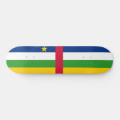 中央アフリカ共和国(CAR)国旗 スケートボード (横)