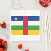 中央アフリカ共和国(CAR)国旗 スタンダードランチョンナプキン (インサイチュ)
