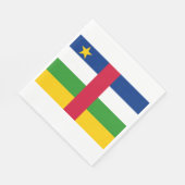 中央アフリカ共和国(CAR)国旗 スタンダードランチョンナプキン (角)