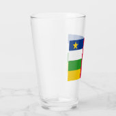 中央アフリカ共和国(CAR)国旗 タンブラーグラス (右)