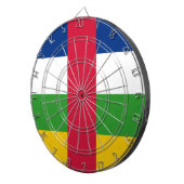 中央アフリカ共和国(CAR)国旗 ダーツボード (正面右)