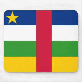 中央アフリカ共和国(CAR)国旗 マウスパッド