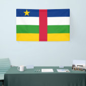 中央アフリカ共和国(CAR)国旗 横断幕 (トレードショー)