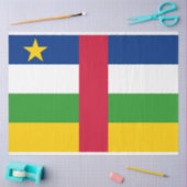 中央アフリカ共和国(CAR)国旗 薄葉紙 (クラフト)