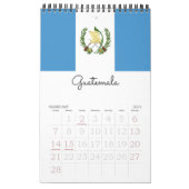 中央アメリカおよびカリブの15 Mo旗 カレンダー (2月 2027)