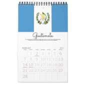 中央アメリカおよびカリブの18 Mo旗 カレンダー (2月 2027)