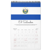 中央アメリカおよびカリブの18 Mo旗 カレンダー (3月 2027)