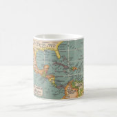 中央アメリカとカリブ海のカラフルな地図マグ コーヒーマグカップ (中央)