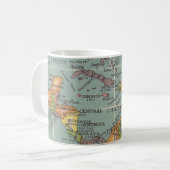 中央アメリカとカリブ海地図マグ コーヒーマグカップ (正面左)