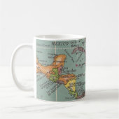 中央アメリカとカリブ海地図マグ コーヒーマグカップ (左)