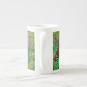 中央アメリカのジャングルの骨灰磁器のマグのジャガー ボーンチャイナマグカップ (裏面)