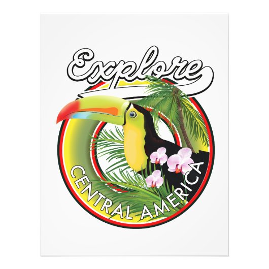 中央アメリカのロゴを探索する。 フォトプリント            (正面)