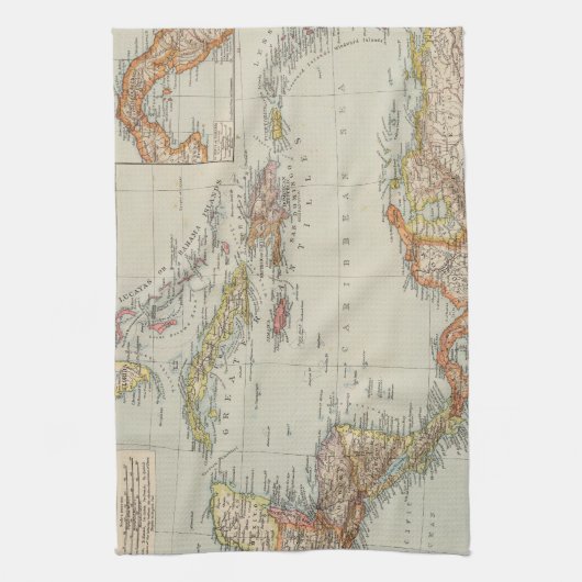 中央アメリカ2 キッチンタオル (縦)