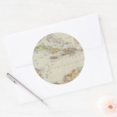 中央アメリカ2 ラウンドシール (封筒)