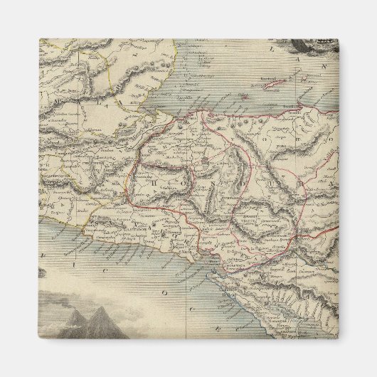 中央アメリカ7 マグネット (正面)