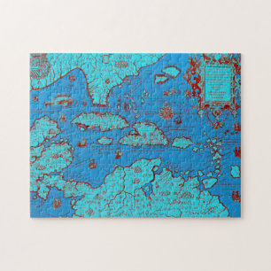 中央アメリカ(「アメリカOccidentalis」) ジグソーパズル