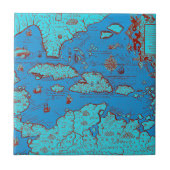 中央アメリカ(「アメリカOccidentalis」) タイル (正面)